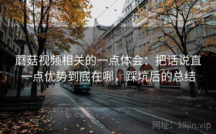 蘑菇视频相关的一点体会：把话说直一点优势到底在哪，踩坑后的总结