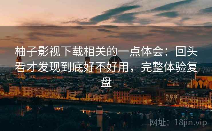 柚子影视下载相关的一点体会:回头看才发现到底好不好用,完整体验复盘 柚子影视下载相关的一点体会:回头看才发现到底好不好用,完整体验复盘