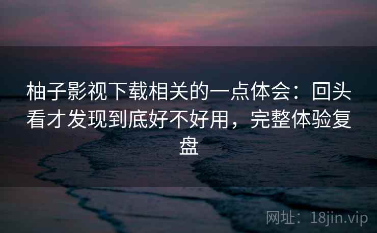 柚子影视下载相关的一点体会:回头看才发现到底好不好用,完整体验复盘 柚子影视下载相关的一点体会:回头看才发现到底好不好用,完整体验复盘